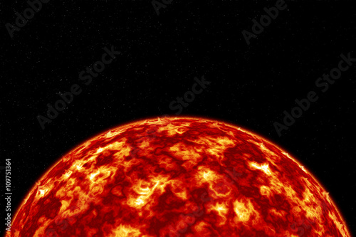 Fototapeta Naklejka Na Ścianę i Meble -  hot sun on the universe with star and cosmos