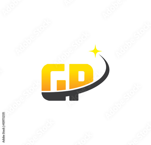 gp initial with swoosh and star