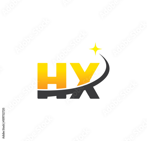 hx initial with swoosh and star photo