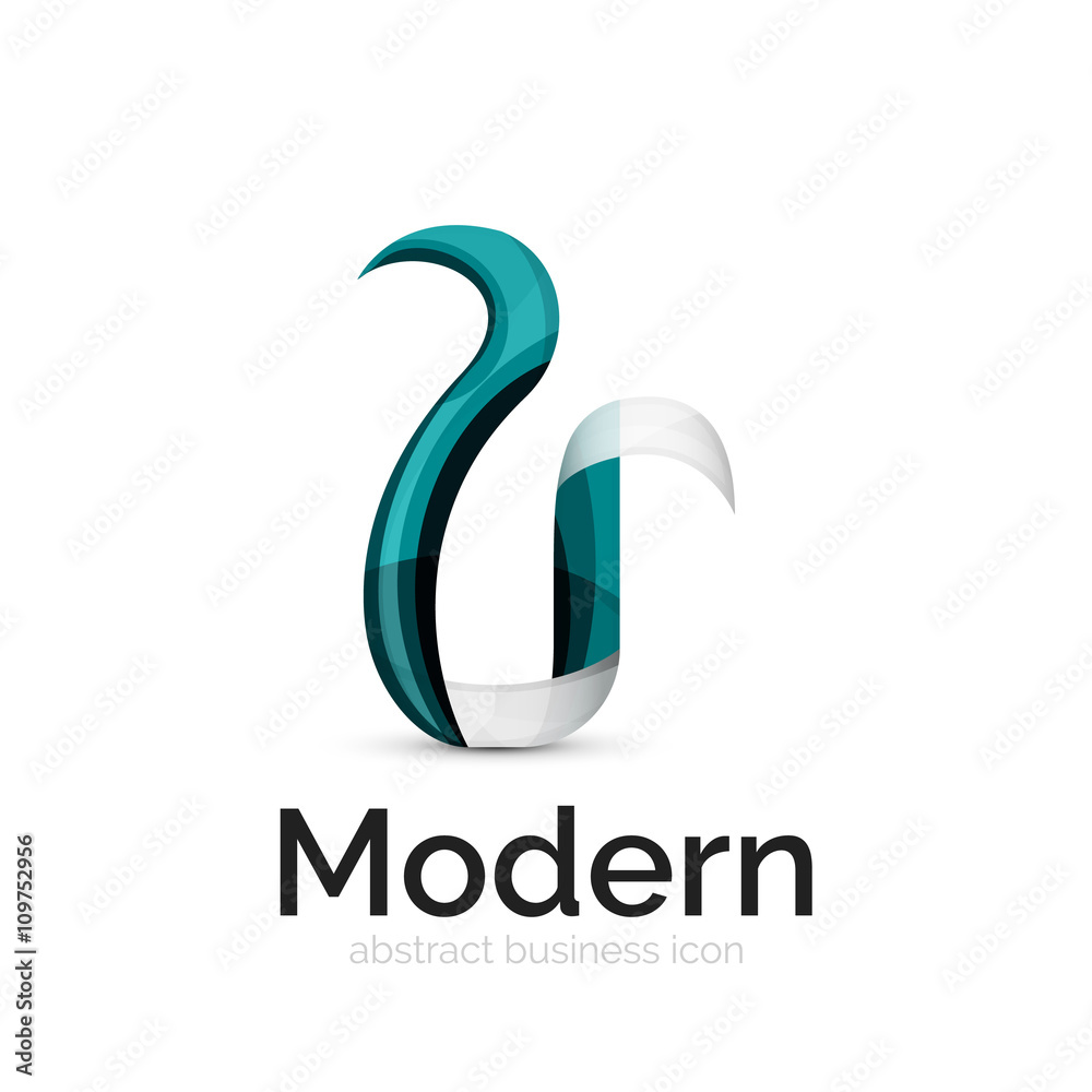 Ribbon swirl business logo Ribbon swirl business logo