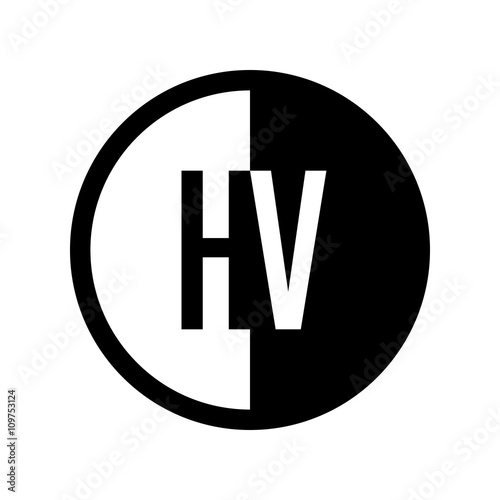 Free Download INITIAL CIRCLE HALF LOGO - GFXLoad
