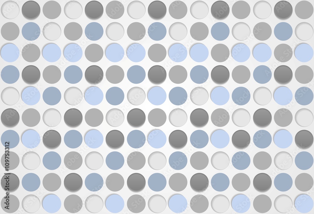 Blue and grey circles vector pattern design