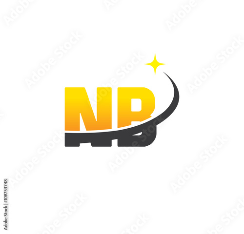 nb initial with swoosh and star