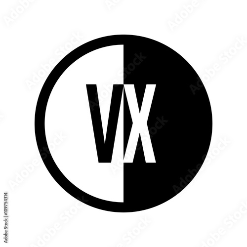 Free Download INITIAL CIRCLE HALF LOGO - GFXLoad