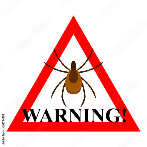 Mite warning sign.