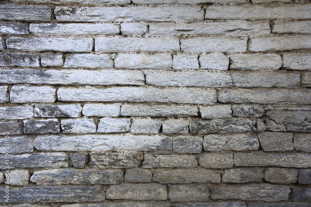 Fototapeta premium Grunge gray bricks texture wall and background