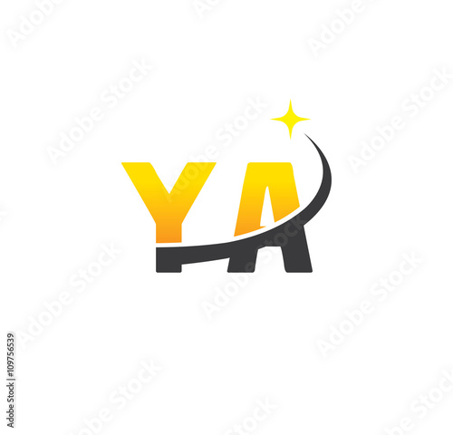 ya initial with swoosh and star