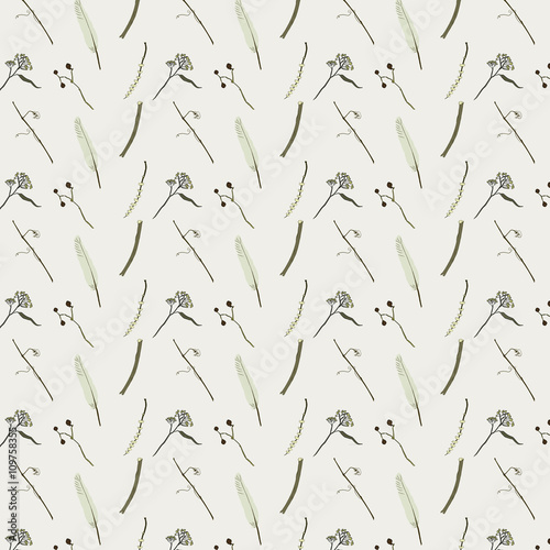 Umbra dry branches and feathers pattern
