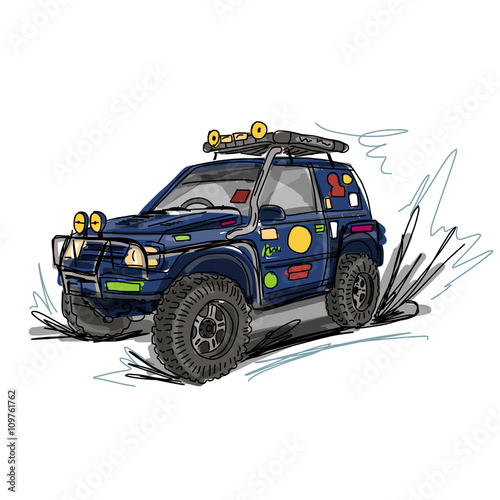 Tuned jeep, sketch for your design