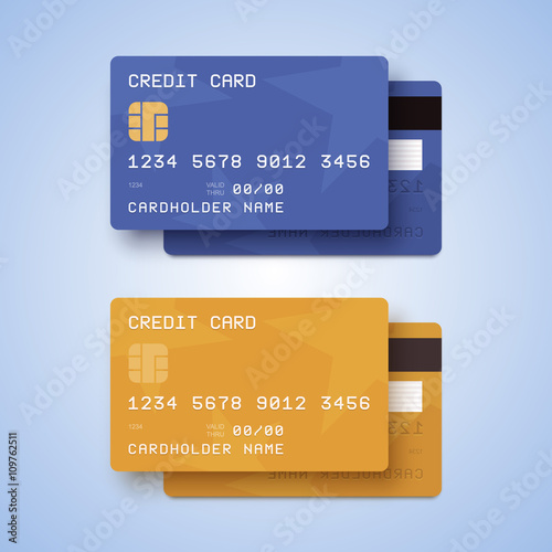 Credit cards illustration.