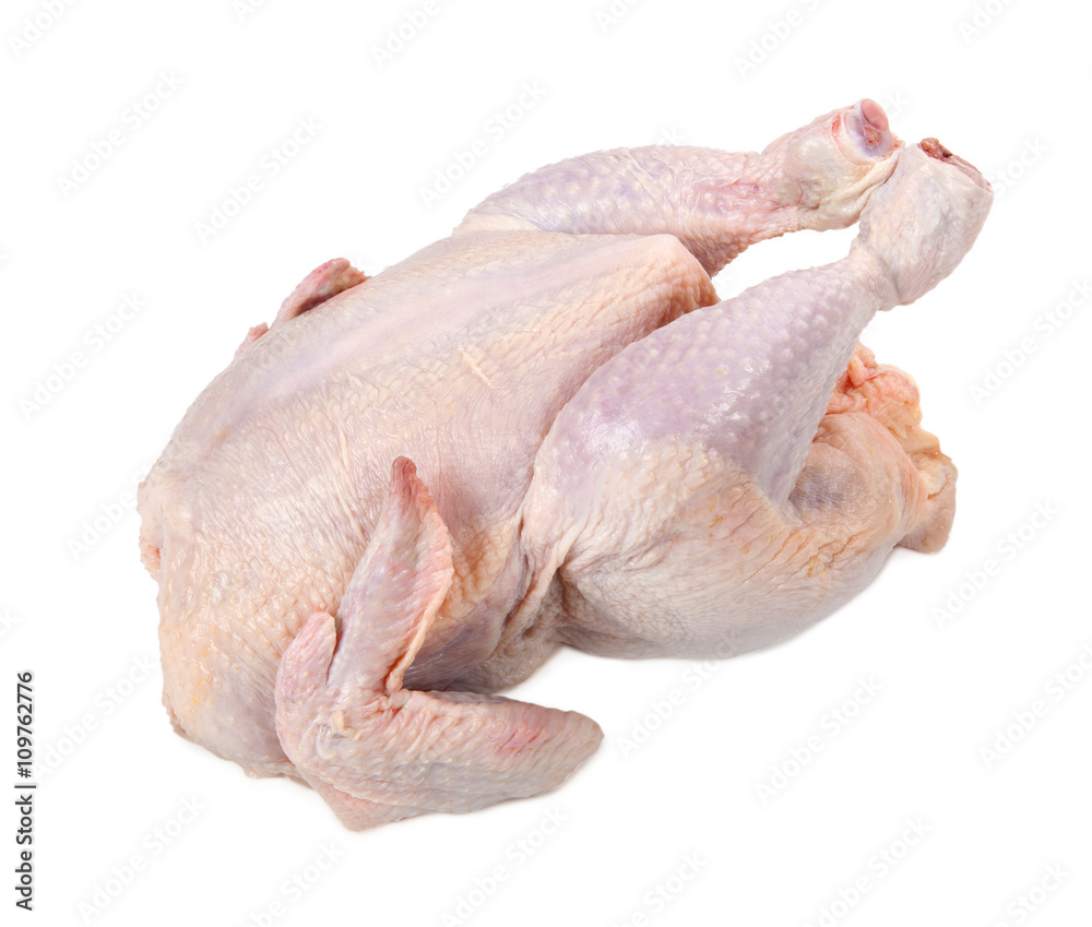 Raw chicken isolated on white background Raw chicken isolated on white background