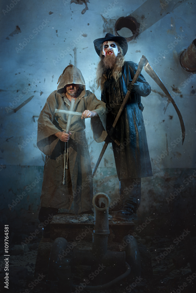 Fototapeta premium Two awful men.