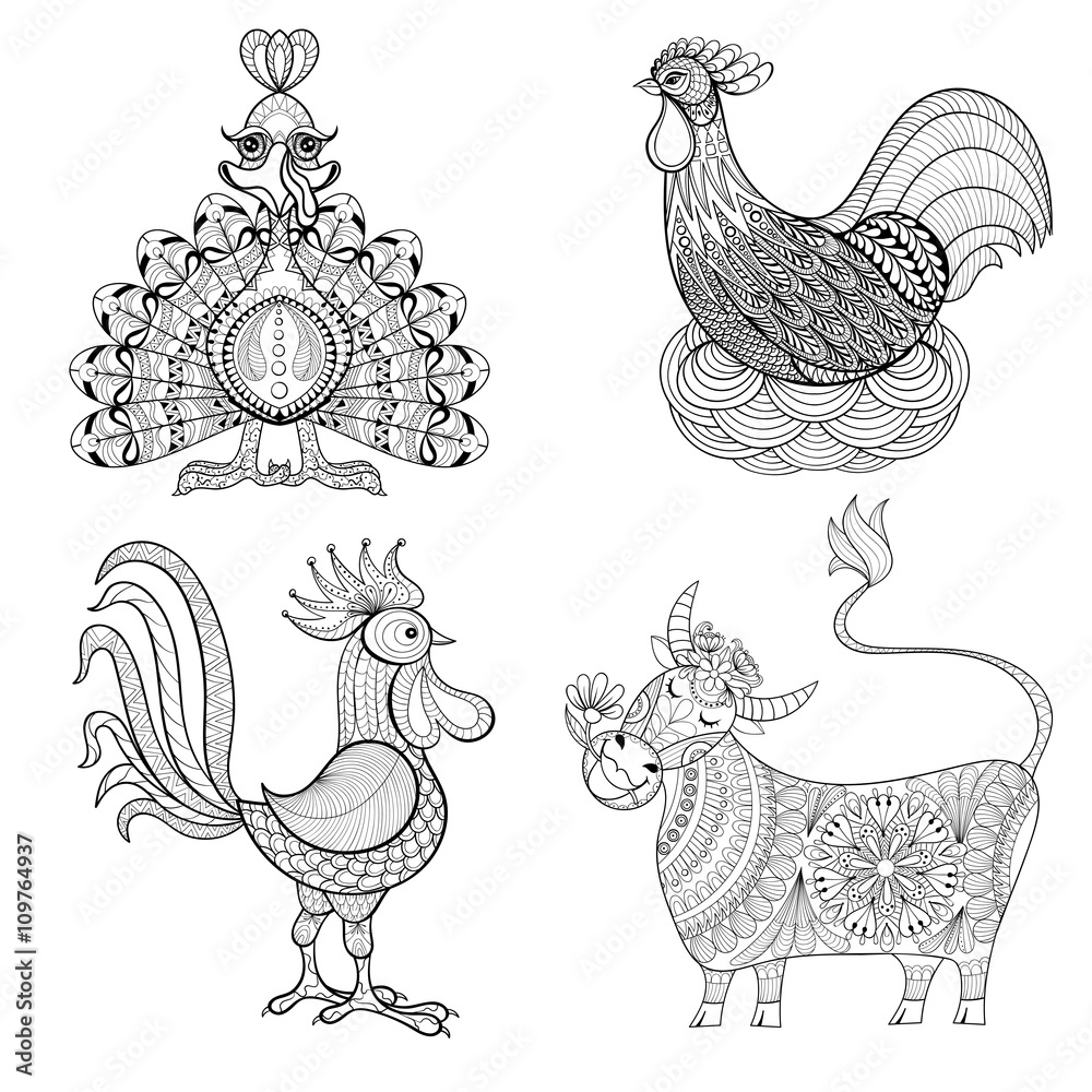 Free Printable Of Cow Chickens