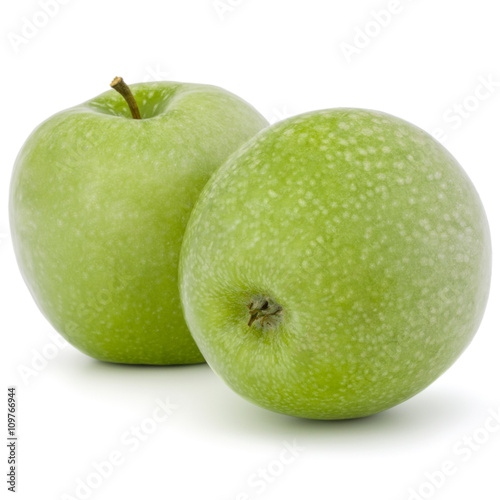 green apple isolated on white background cutout