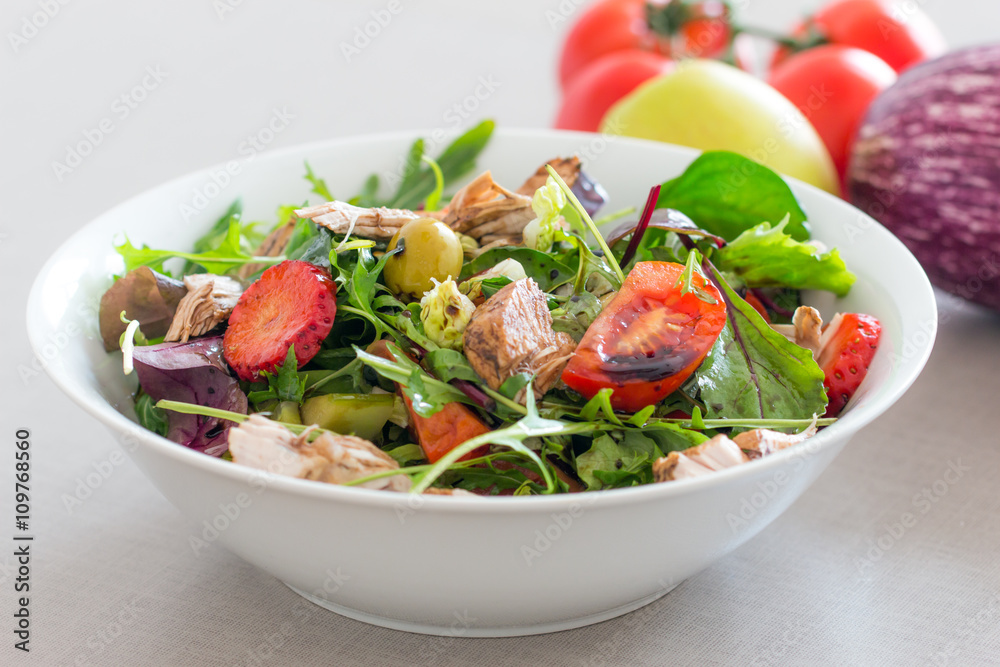salad bowl chicken salad bowl chicken