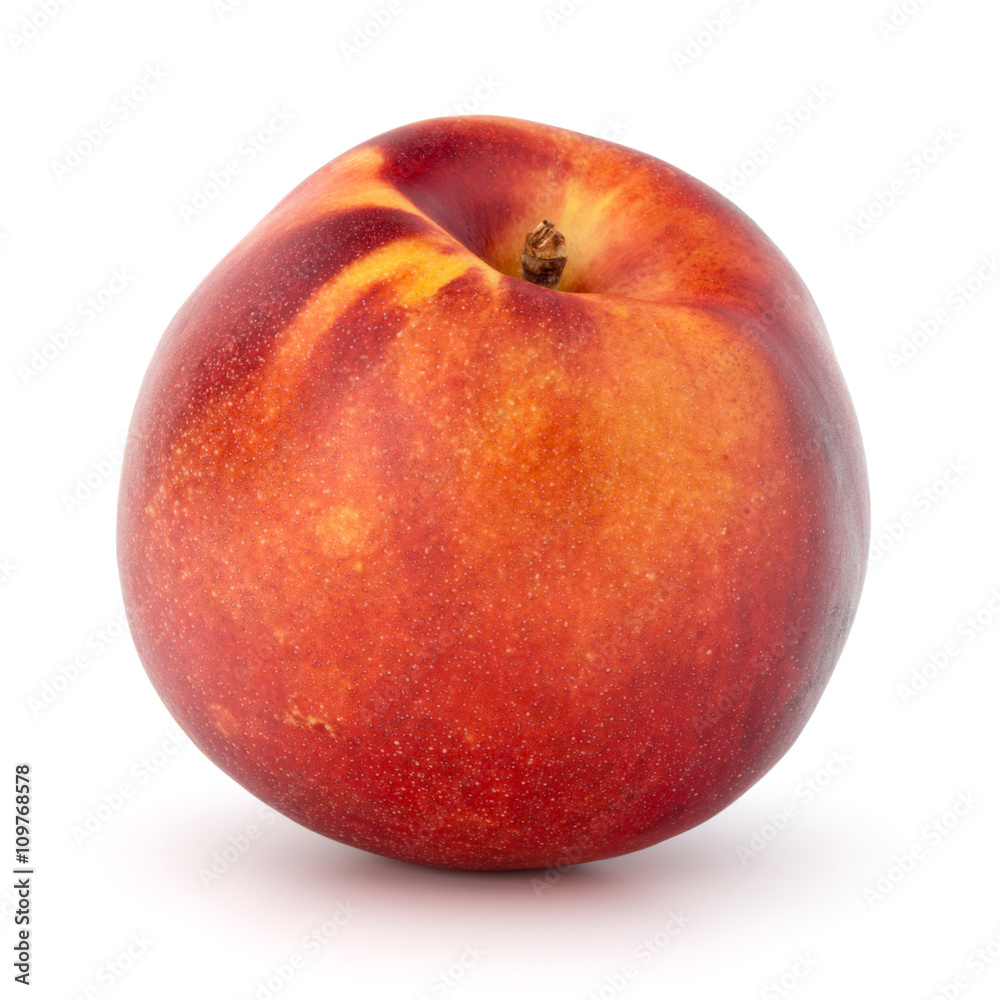 Nectarine fruit isolated on white background close up Nectarine fruit isolated on white background close up