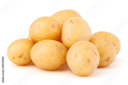 new potato tuber isolated on white background cutout
