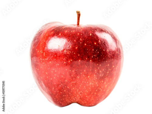 Fresh Red Delicious Apple Isolated On White