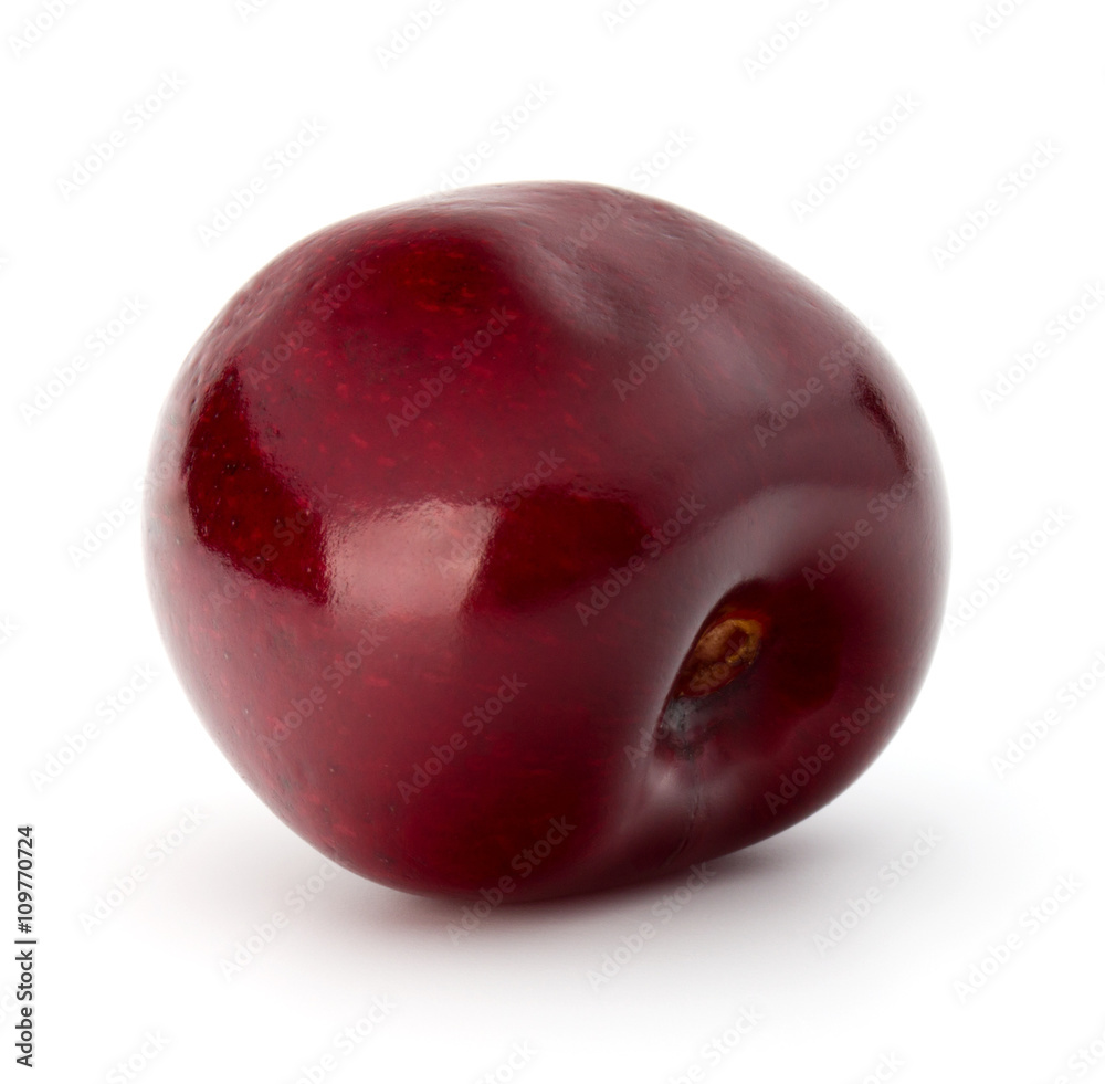 Obraz premium Sweet cherry berry isolated on white background cutout