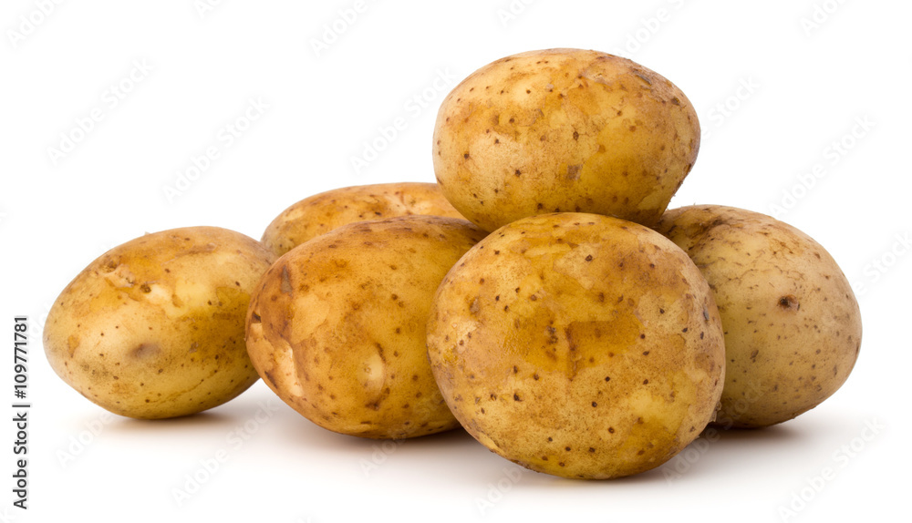 new potato tuber isolated on white background cutout new potato tuber isolated on white background cutout