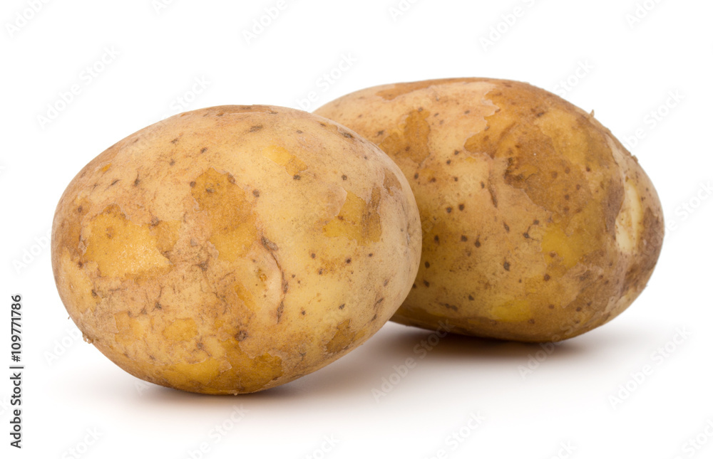 new potato tuber isolated on white background cutout new potato tuber isolated on white background cutout