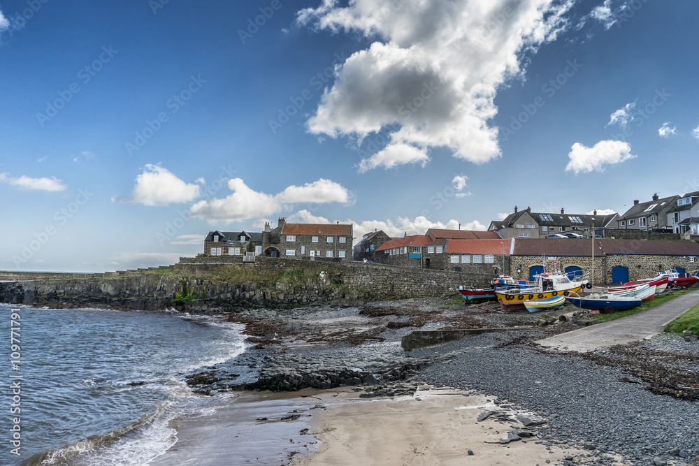 Craster a small fishing village on the Northumberland coast in England