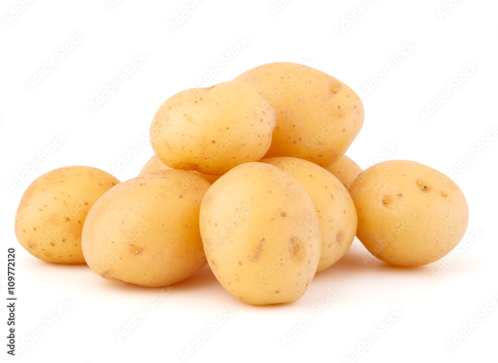 new potato tuber isolated on white background cutout new potato tuber isolated on white background cutout