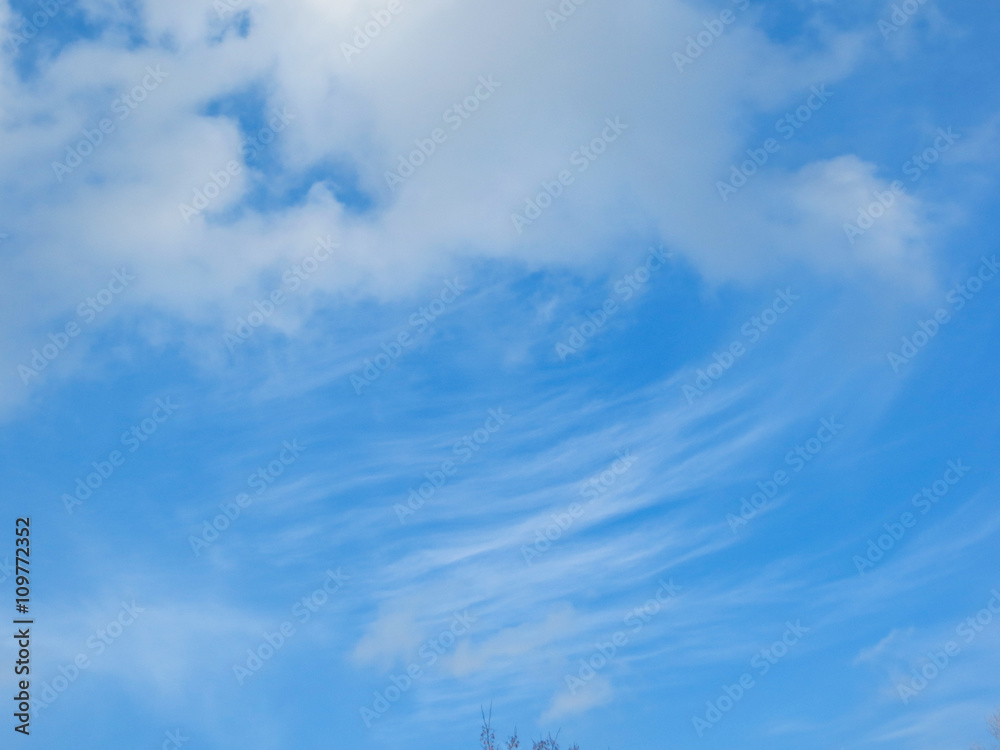 Obraz premium Clouds in the blue sky