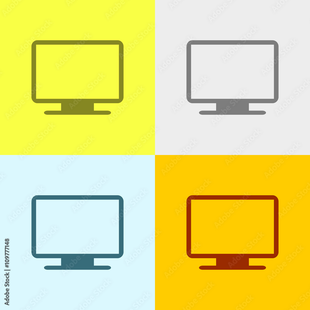 Icon Of Monitor. Icon Of Monitor.