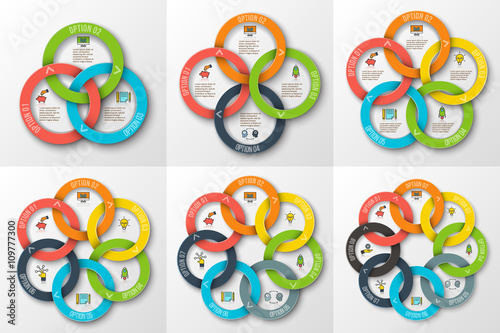 Vector circle infographic.