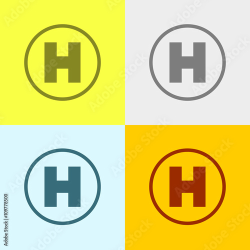 Icon Of Hospital Sign.