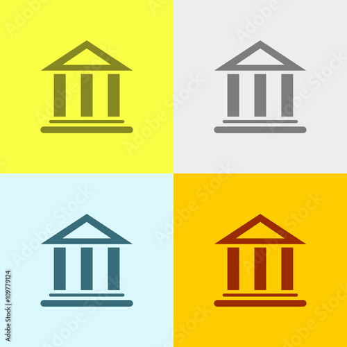 Icon Of Bank.