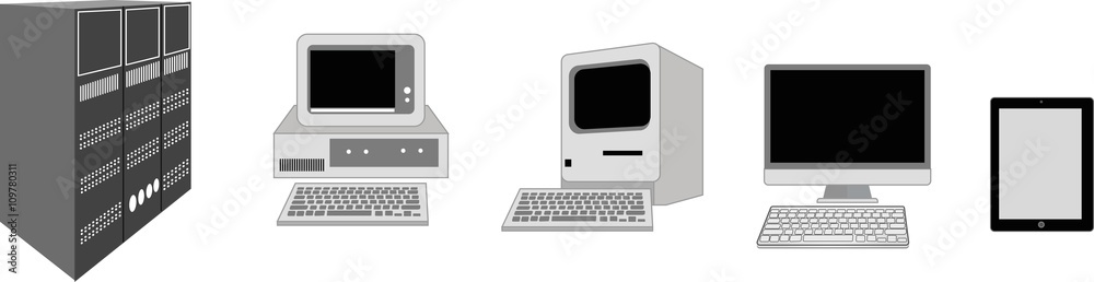 Computer evolution from first PC to tablet Computer evolution from first PC to tablet