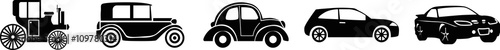 Evolution of car silhouettes