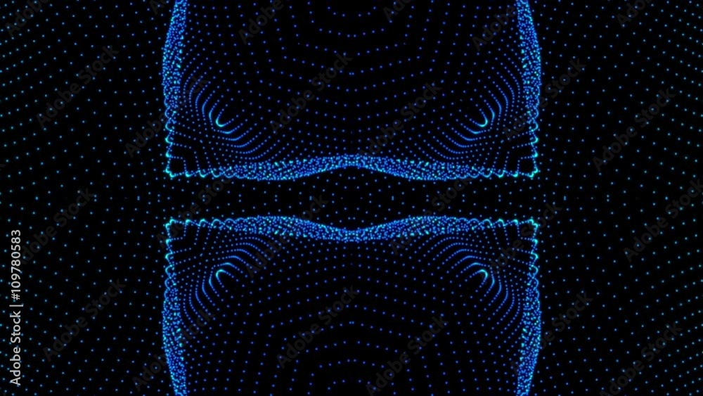 VJ Kaleida Particle Starfish Looping Animation