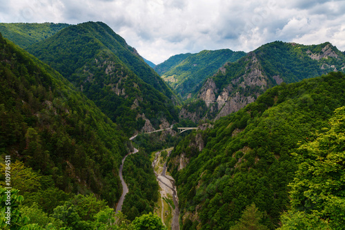 Transfagarasan - view from Dracula Castle (Poenari Castle), Romania