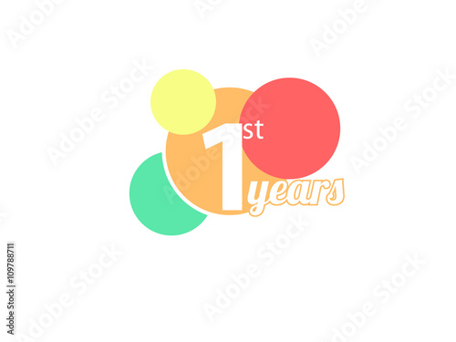 simple birthday and colorful