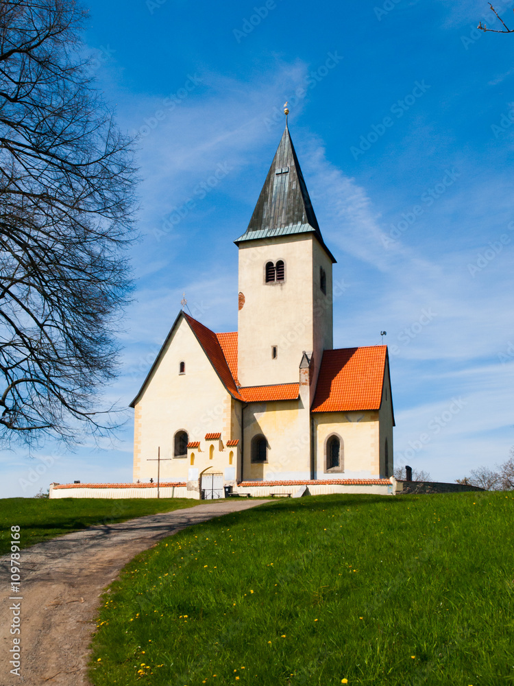 Rural church in Chvojen