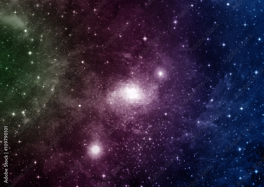 Obraz premium galaxy in a free space