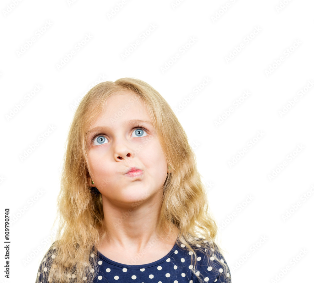 Portrait of dreaming young girl Portrait of dreaming young girl