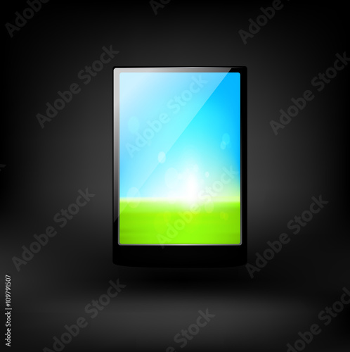 Lap top icon vector.