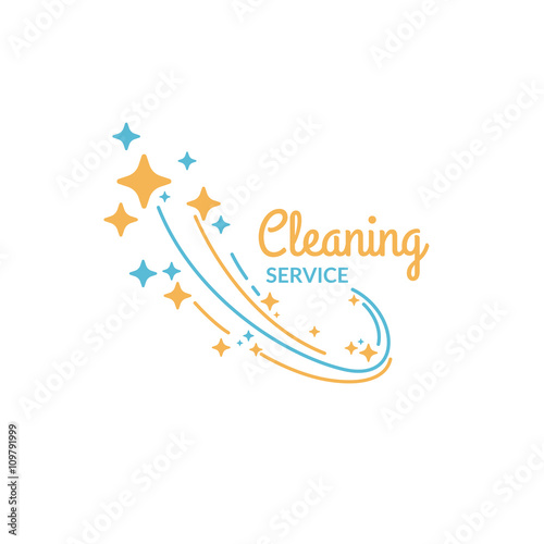 Cleaning service. Vector illustration.
