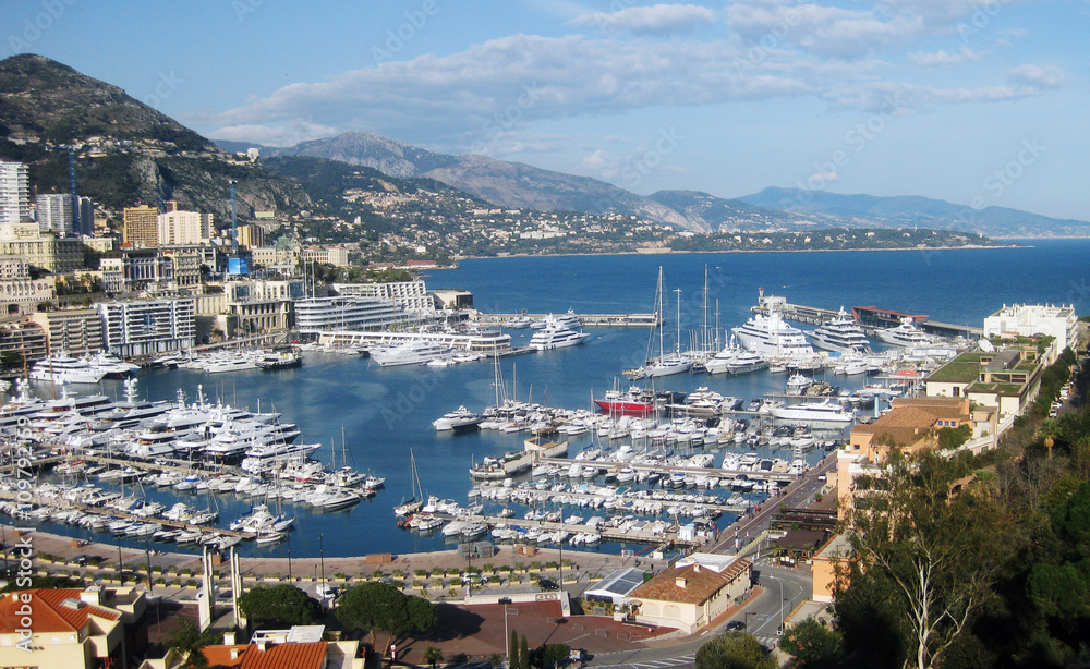 Naklejka premium Vacaciones veraniegas: Monaco.