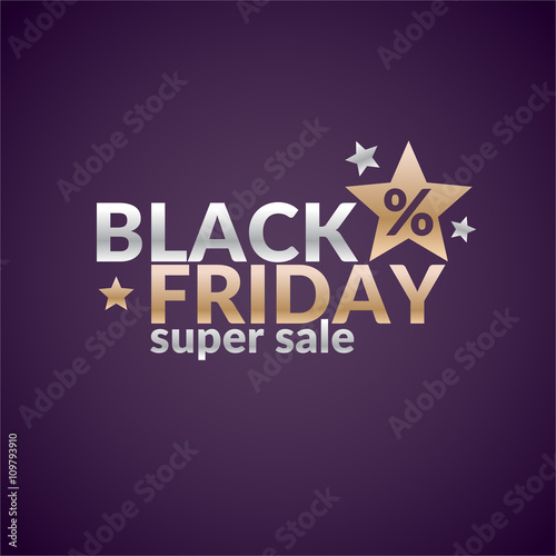 Vector poster for black friday