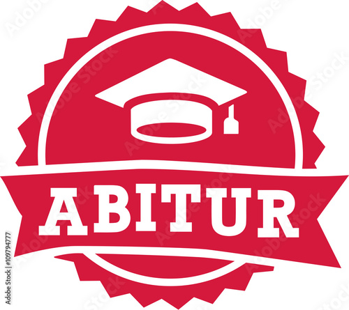 Abitur exam finish badge
