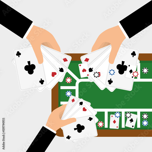 Casino design. Game and las vegas illustration