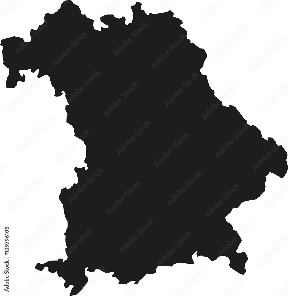 Obraz premium Map of Bavaria