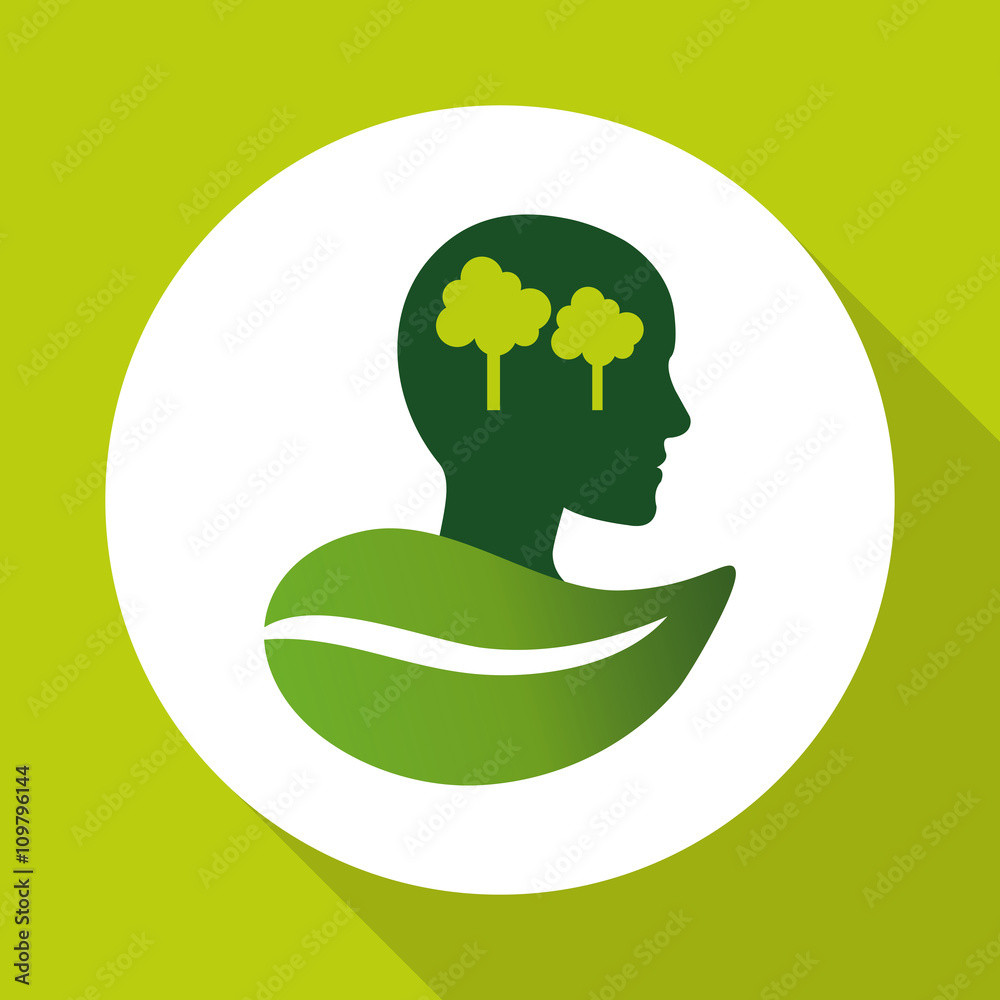 Ecology design. protection and green concept Ecology design. protection and green concept