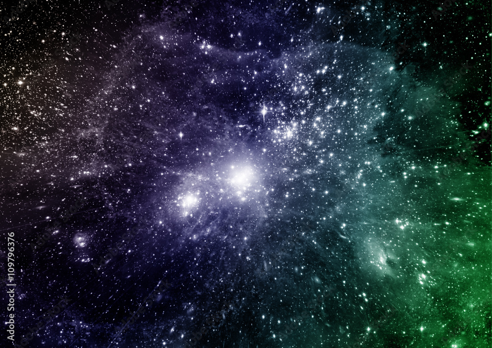 Fototapeta premium galaxy in a free space