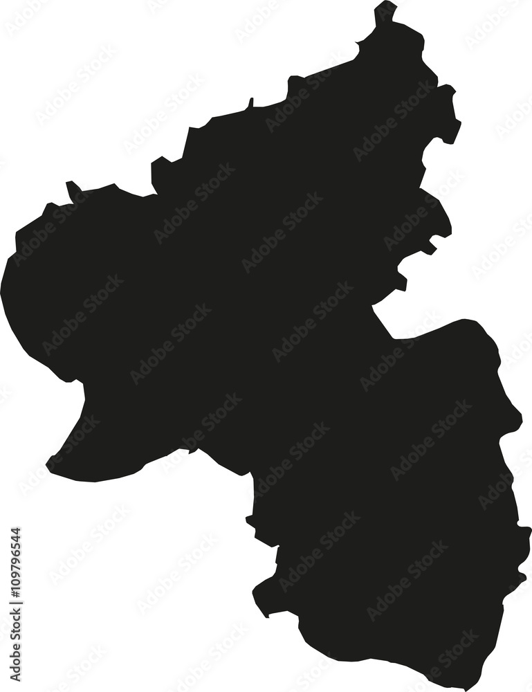 Map of Rhineland-Palatinate Map of Rhineland-Palatinate